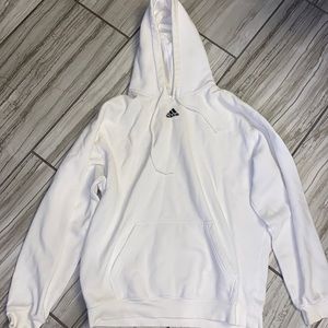 Mens large adidas white sweatshirt